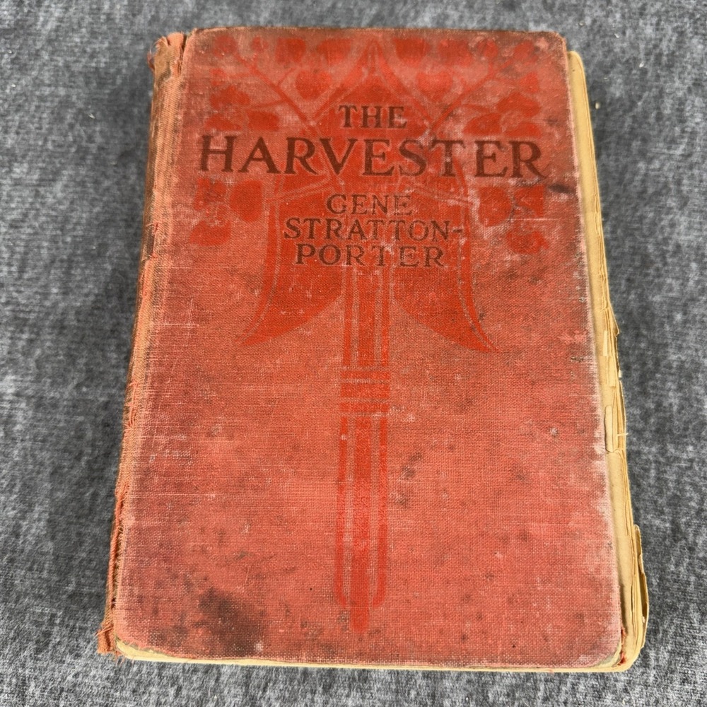 Vintage 1911 The Harvester Gene Stratton-Porter Red HC Grosset & Dunlap Novel